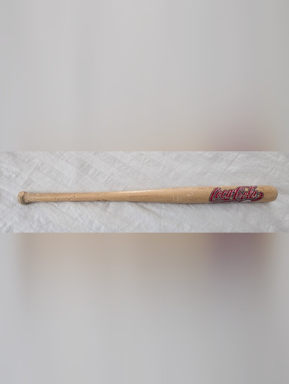 Vintage 1998 Coca Cola "For The Fans" Collectable Wood Mini Baseball Bat